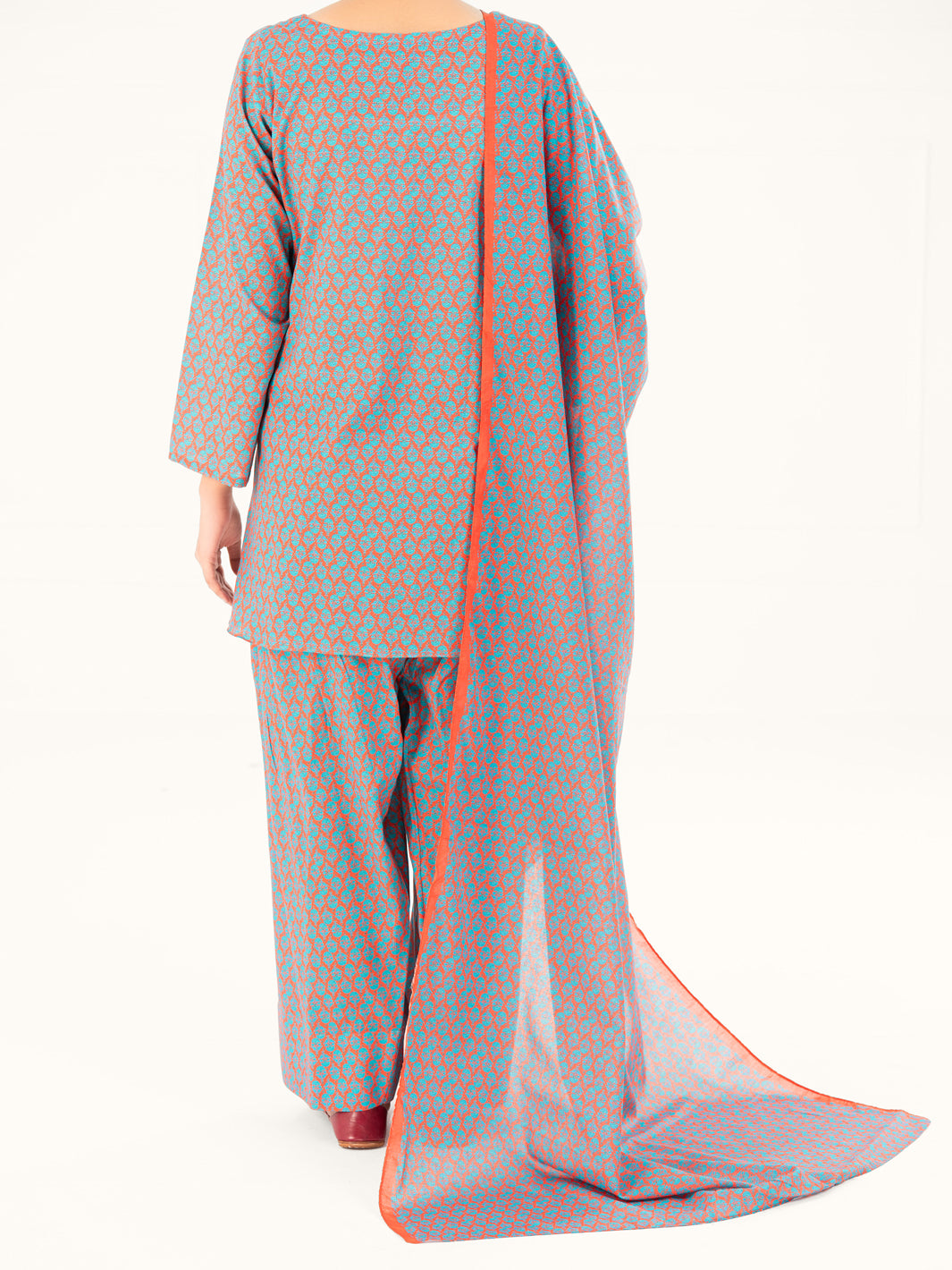 Fuchsia Lawn 3Pc Stitched - AWP-3PS-858