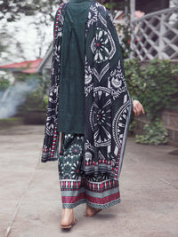 Charcoal Lawn 3Pc Stitched - AWP-3PS-860