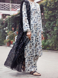 Beige Lawn 3Pc Stitched - AWP-3PS-863