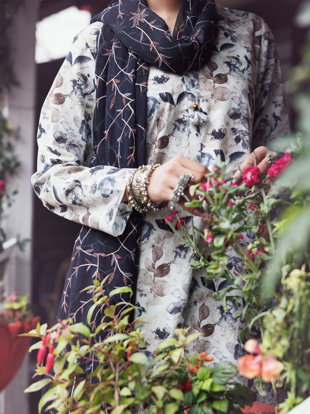 Beige Lawn 3Pc Stitched - AWP-3PS-863