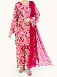 Pink Lawn 3Pc Stitched - AWP-3PS-864
