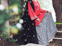 Red Cambric 3Pc Stitched - AWP-3PS-868