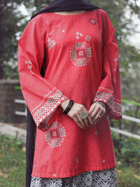 Red Cambric 3Pc Stitched - AWP-3PS-868