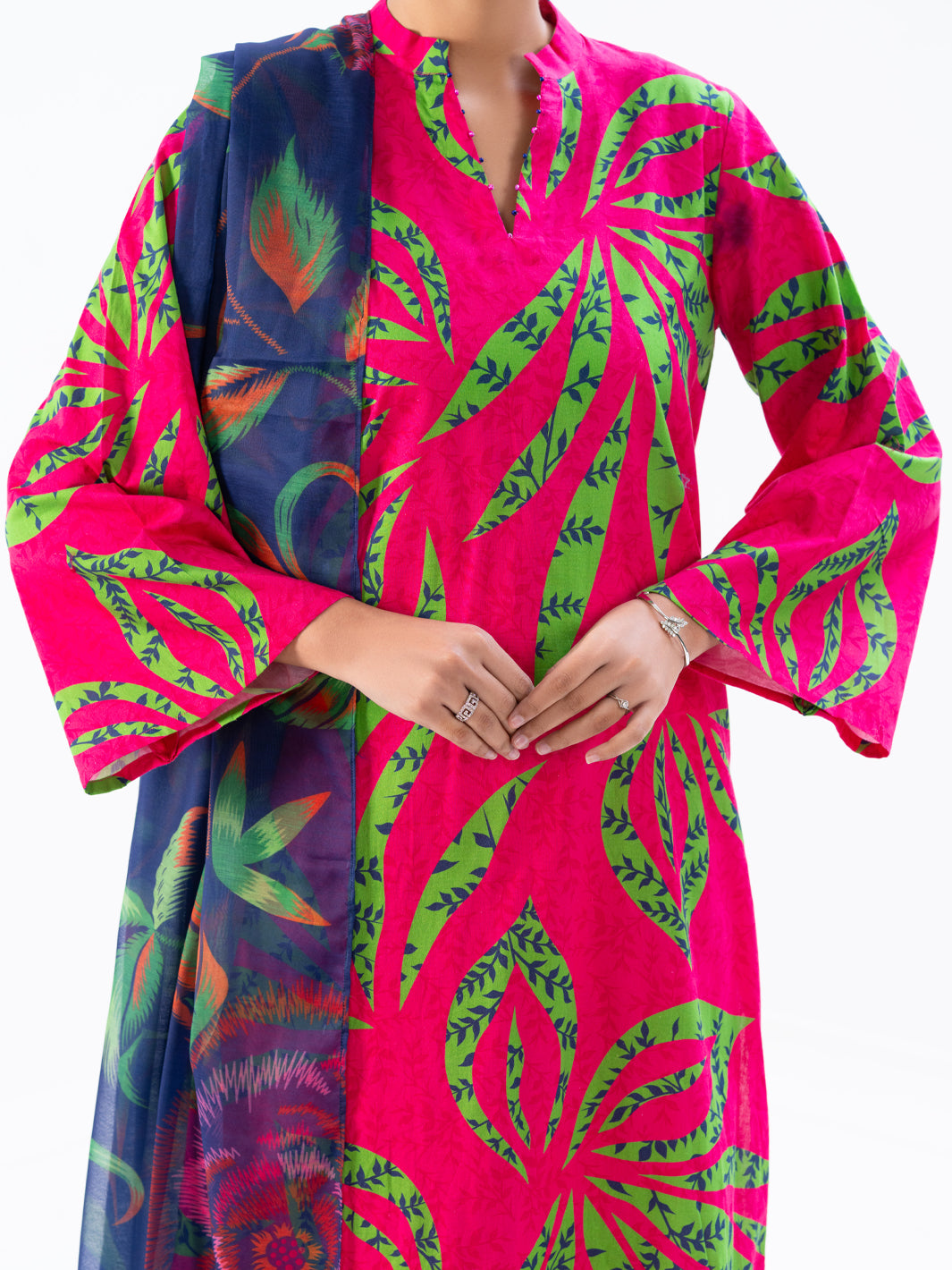 Pink Cambric 3Pc Unstitched - AWP-3PS-871