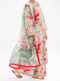 Light Green Cambric 3Pc Stitched - AWP-3PS-876