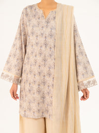 Beige Dobby 3Pc Stitched - AWP-3PS-877