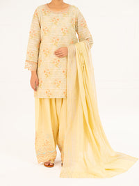 Cream Dobby 3Pc Stitched - AWP-3PS-878