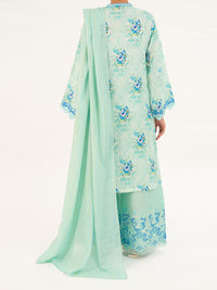 Ice Blue Dobby 3Pc Stitched - AWP-3PS-879