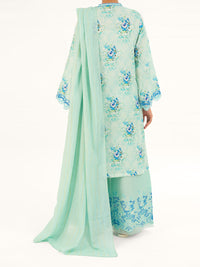 Ice Blue Dobby 3Pc Stitched - AWP-3PS-879