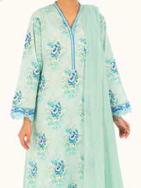 Ice Blue Dobby 3Pc Stitched - AWP-3PS-879