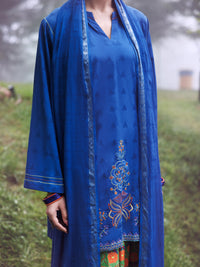 Blue Dobby 3Pc Stitched - AWP-3PS-883