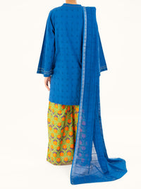 Blue Dobby 3Pc Stitched - AWP-3PS-883