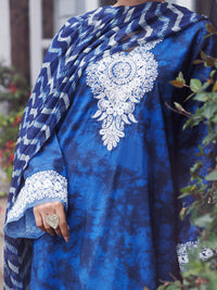 Blue Cambric 3Pc Stitched - AWP-3PS-886