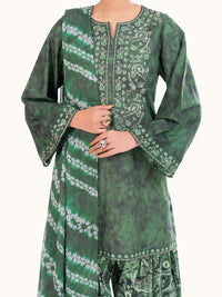 Green Cambric 3Pc Stitched - AWP-3PS-887