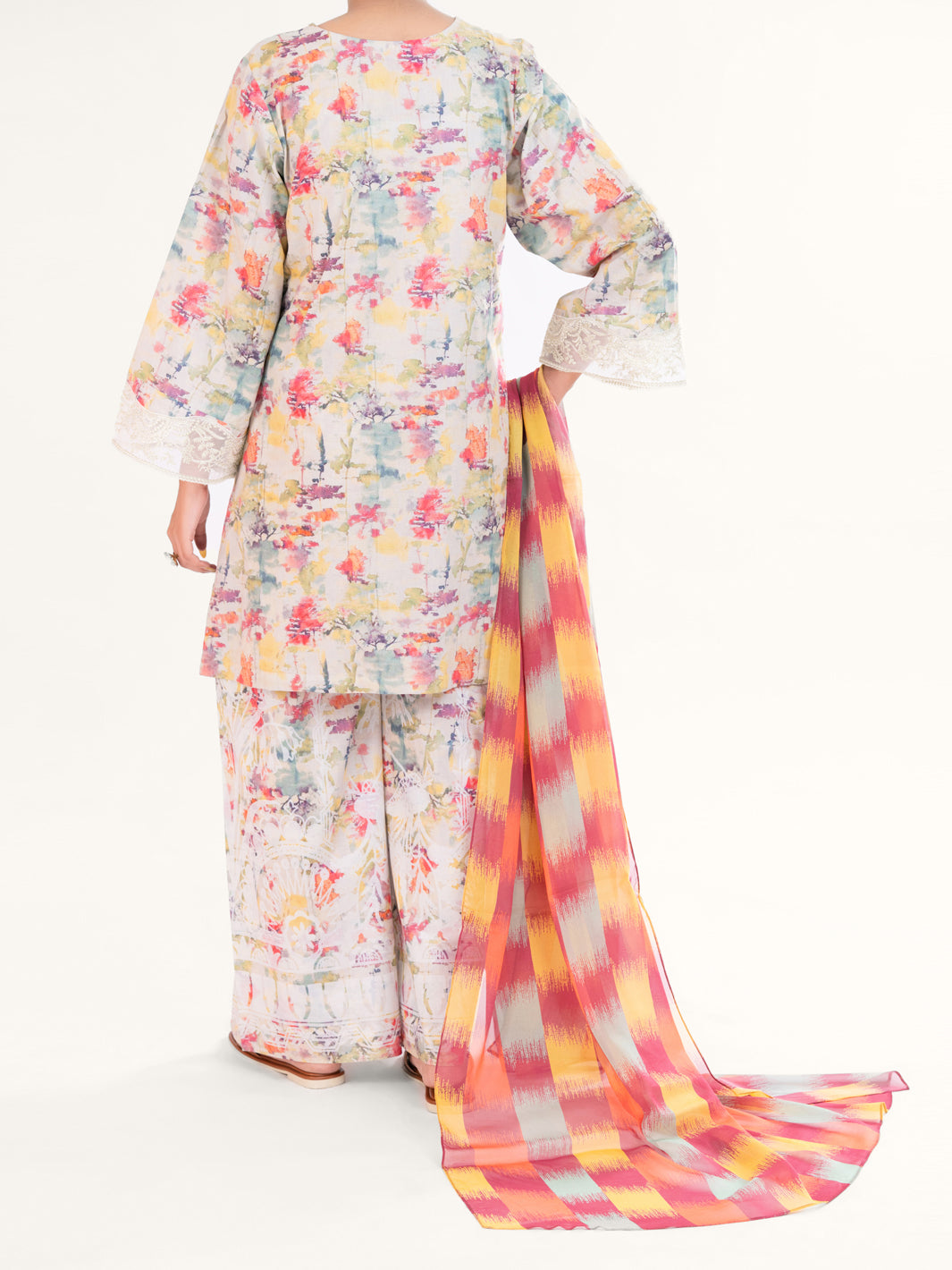 Multicolor Cambric 3Pc Stitched - AWP-3PS-888