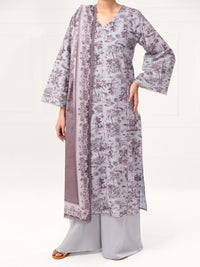 Grey Cambric 3Pc Unstitched - AWP-3PS-891