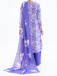 Purple Cambric 3Pc Unstitched - AWP-3PS-894