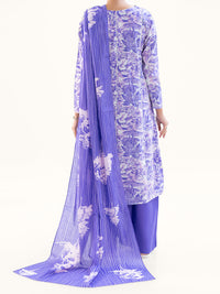 Purple Cambric 3Pc Unstitched - AWP-3PS-894