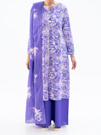 Purple Cambric 3Pc Unstitched - AWP-3PS-894