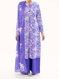 Purple Cambric 3Pc Unstitched - AWP-3PS-894