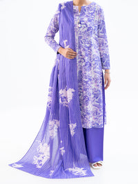 Purple Cambric 3Pc Unstitched - AWP-3PS-894