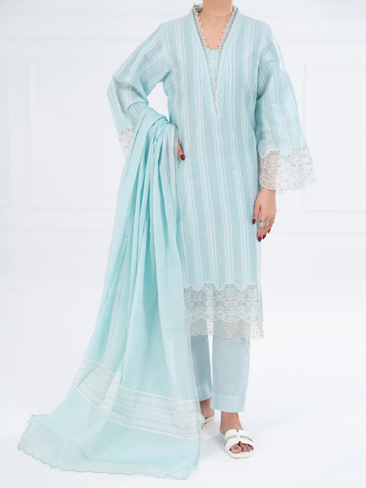 Ferozi Yarn Dyed 3Pc Unstitched - AWP-3PS-924