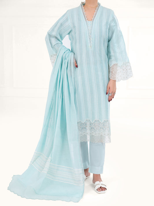 Ferozi Yarn Dyed 3Pc Unstitched - AWP-3PS-924