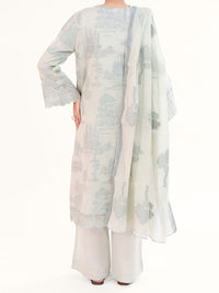 Pistachio Green Yarn Dyed 3Pc Stitched - AWP-3PS-926