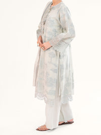 Pistachio Green Yarn Dyed 3Pc Stitched - AWP-3PS-926