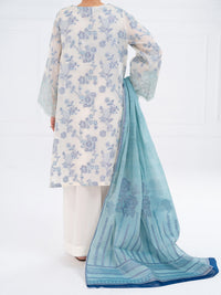 Off White Jacquard 3Pc Unstitched - AWP-3PS-928