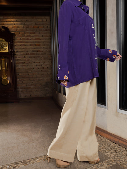 Purple Georgette Tunic - AWP-LK-599
