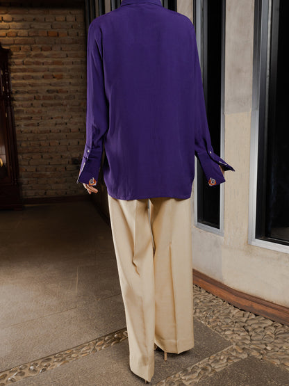 Purple Georgette Tunic - AWP-LK-599