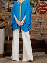 Ferozi Georgette Tunic - AWP-LK-601
