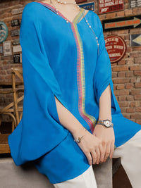 Ferozi Georgette Tunic - AWP-LK-601