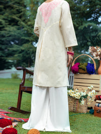 Off White Dobby Tunic - AWP-LK-616