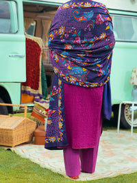 Magenta Jacquard Tunic - AWP-LK-623