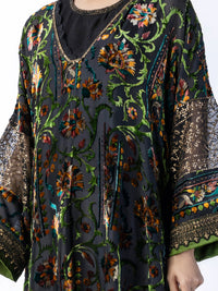 Black Burn Out Tunic - AWP-LK-632
