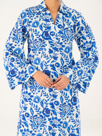 Navy Blue Cambric Kurti - AWP-LK-909