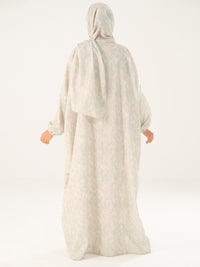 Pistachio Green Swiss Jacquard Salah Robe - AWP-LK-PD-918