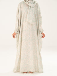 Pistachio Green Swiss Jacquard Salah Robe - AWP-LK-PD-918