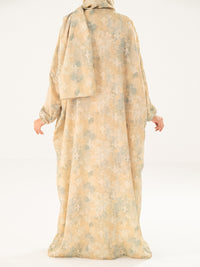 Pistachio Green Swiss Jacquard Salah Robe - AWP-LK-PD-919
