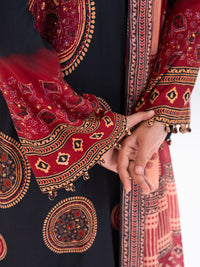 Black Khaddar 2Pc Unstitched - AWP-2PS-LKD-837