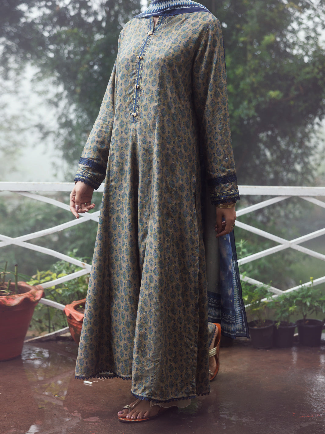 Sage Green Khaddar 2Pc Unstitched - AWP-2PS-LKD-838