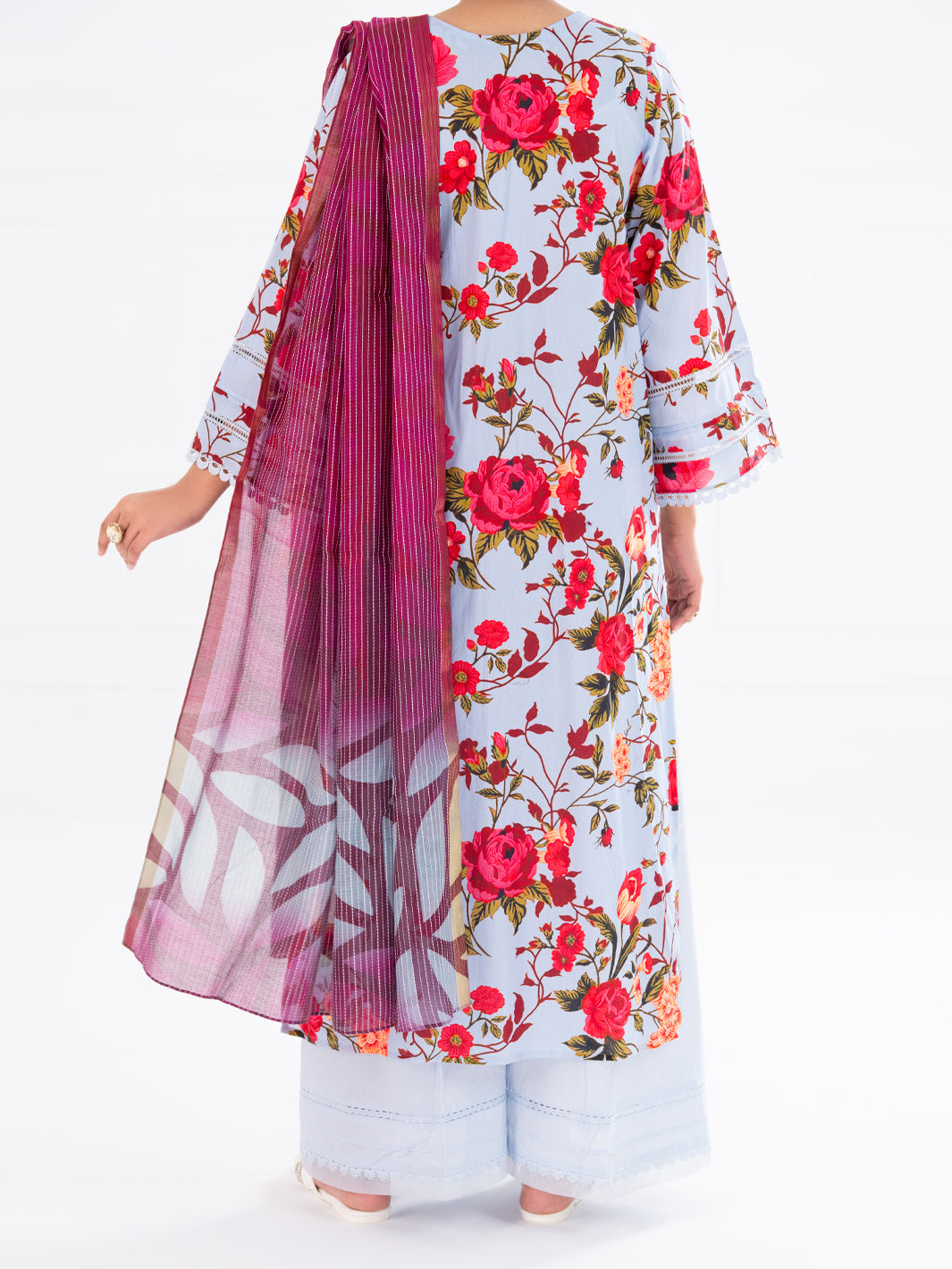 Multicolor Cambric 2Pc Unstitched - AWP-2PS-LKD-UN-905