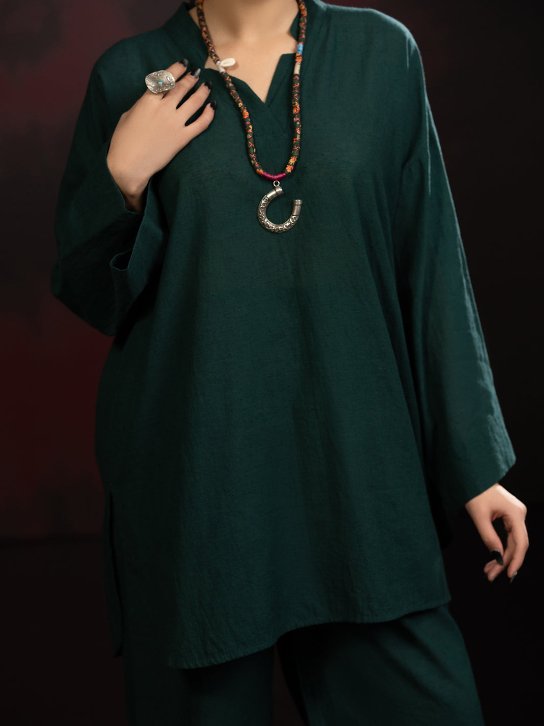 Green Karandi 2Pc Stitched - AWP-2PS-LKS-817