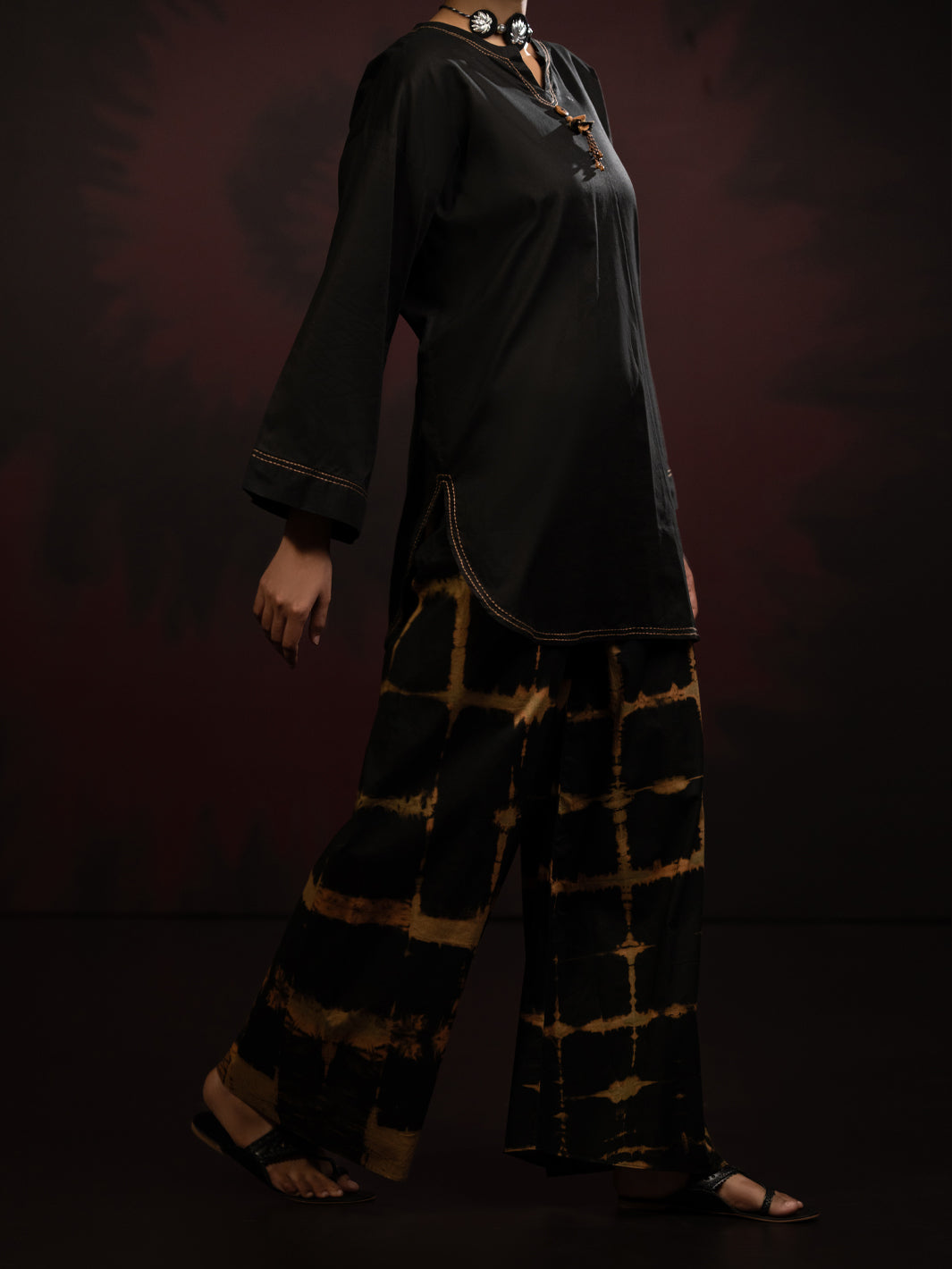 Black Dobby 2Pc Stitched - AWP-2PS-LKS-821