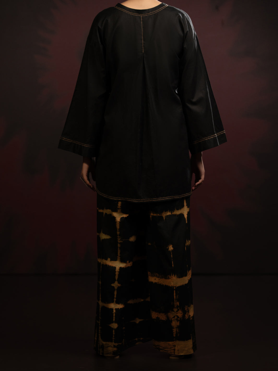 Black Dobby 2Pc Stitched - AWP-2PS-LKS-821