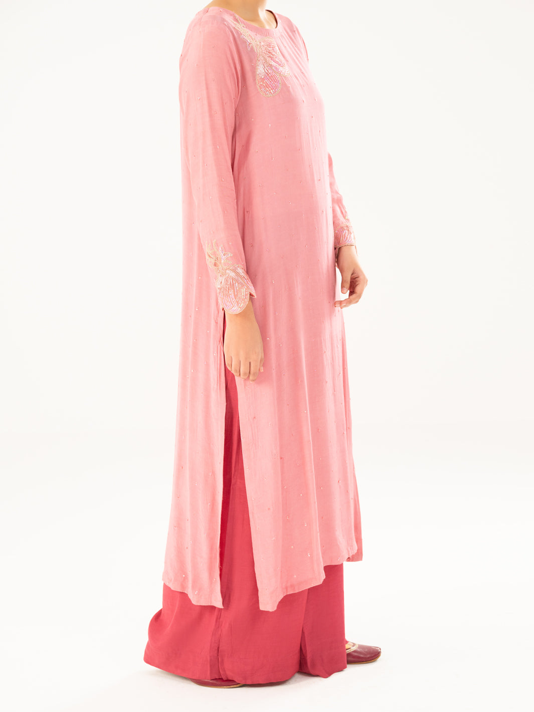 Pink Thai Silk 2Pc Stitched - AWP-2PS-LKS-824