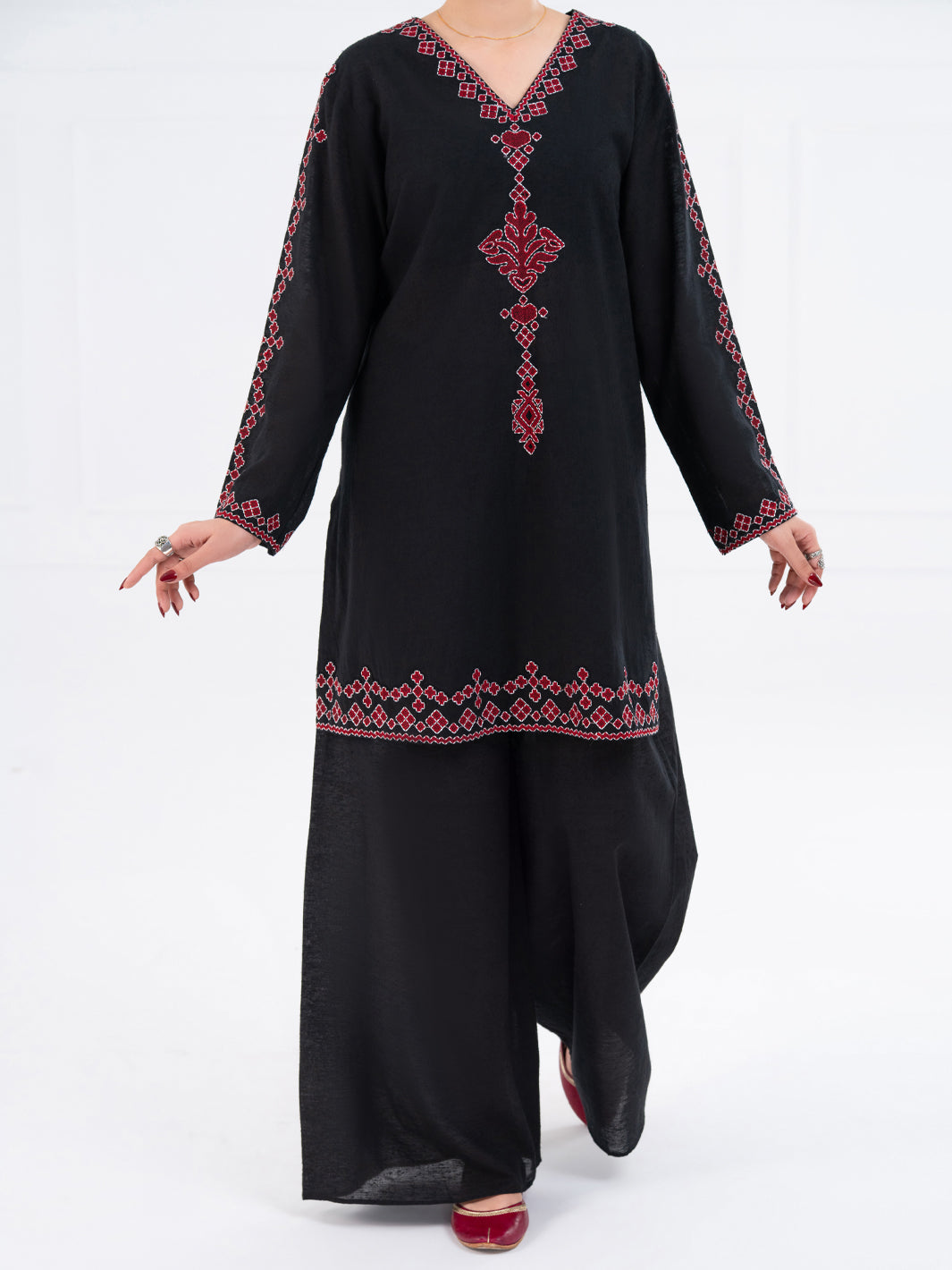 Black Karandi 2Pc Stitched - AWP-2PS-LKS-828