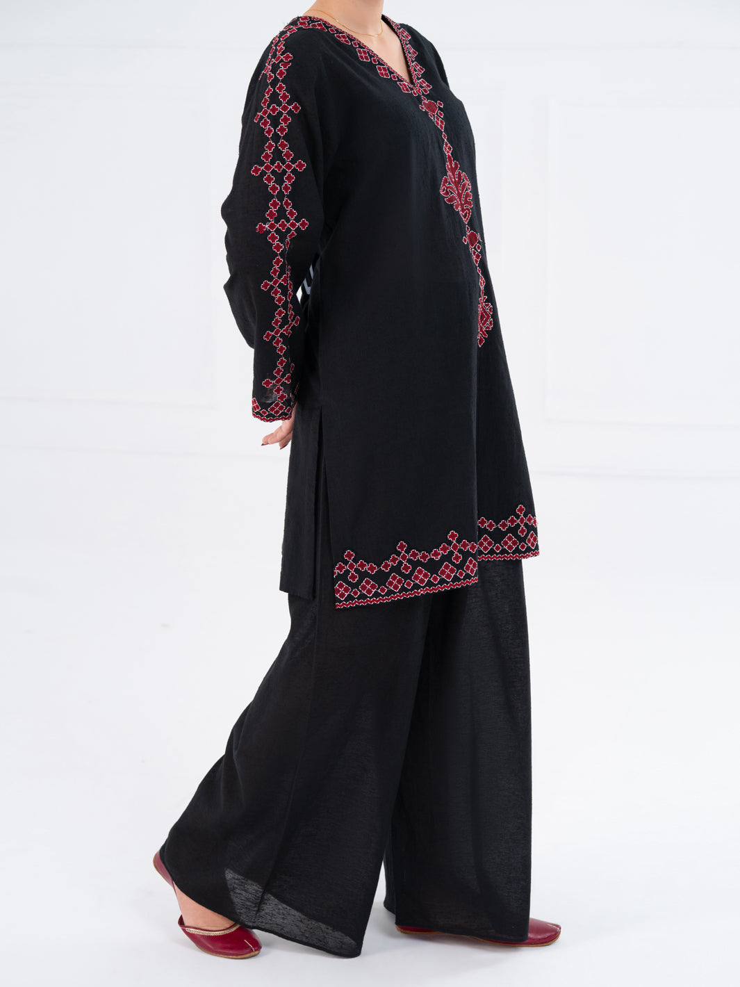 Black Karandi 2Pc Stitched - AWP-2PS-LKS-828